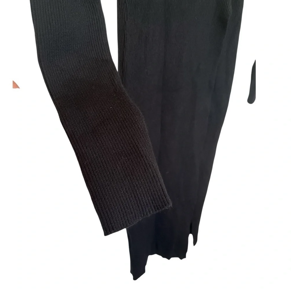 ASTR the label Zora long sleeve asymmetrical dress size S black NWOT A-8 - Picture 4 of 7